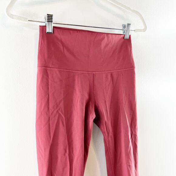 Lululemon Wunder Under High-Rise Leggings 25" Full-On Luxtreme Chianti Red 6 - Picture 11 of 11